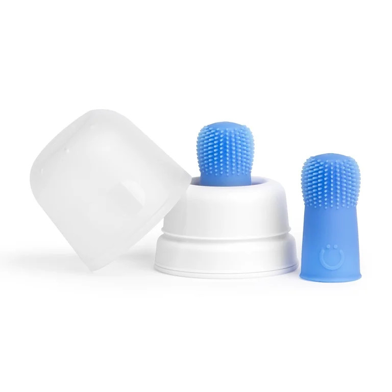 Ubbi Baby Silicone Finger Toothbrush with Storage Case, Food-Grade Platinum Silicone, Oral Care f... | Walmart (US)