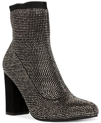 Wild Pair Baybe Bling Sock Booties, Created for Macy's & Reviews - Booties - Shoes - Macy's | Macys (US)