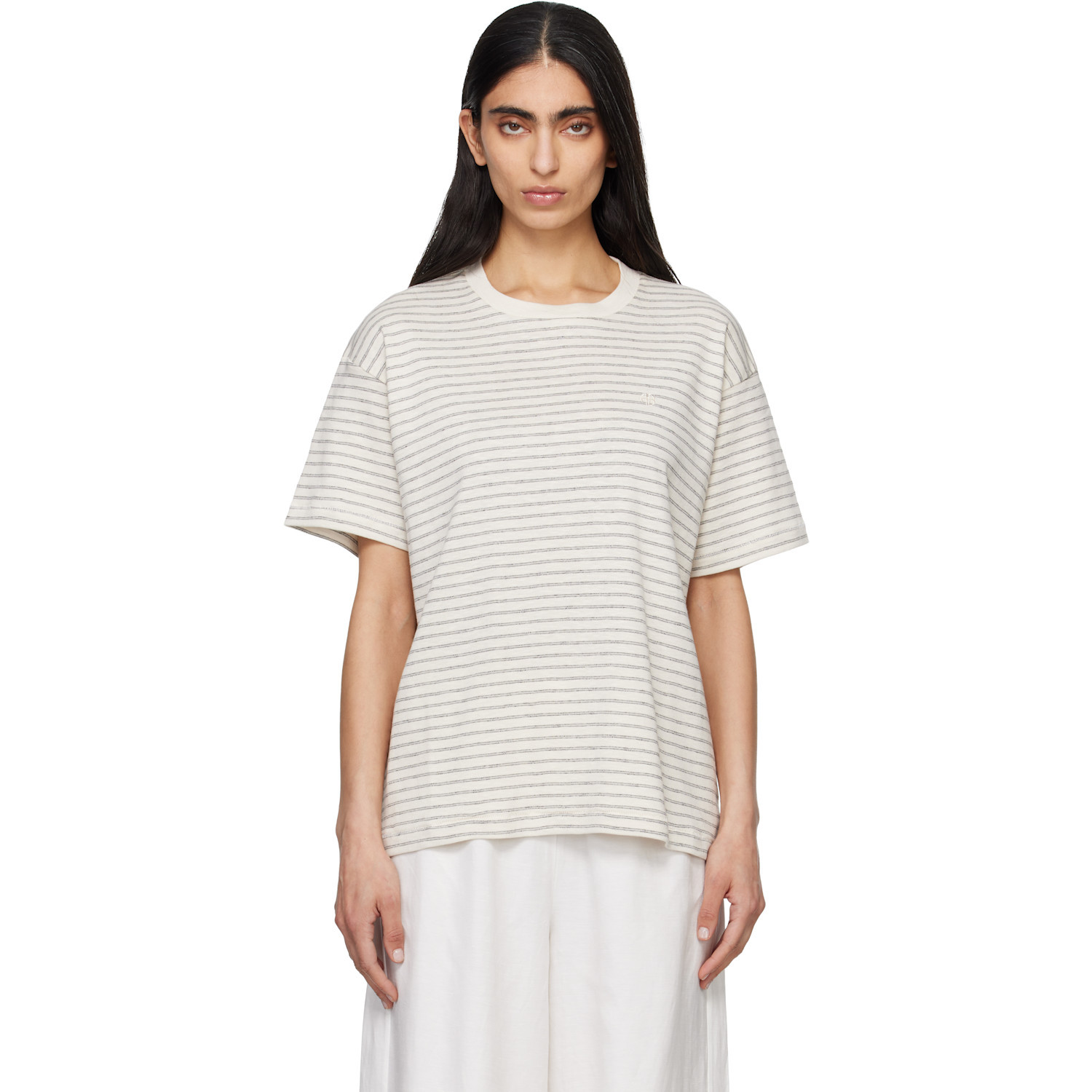 ANINE BING Off-White Cade T-shirt | SSENSE