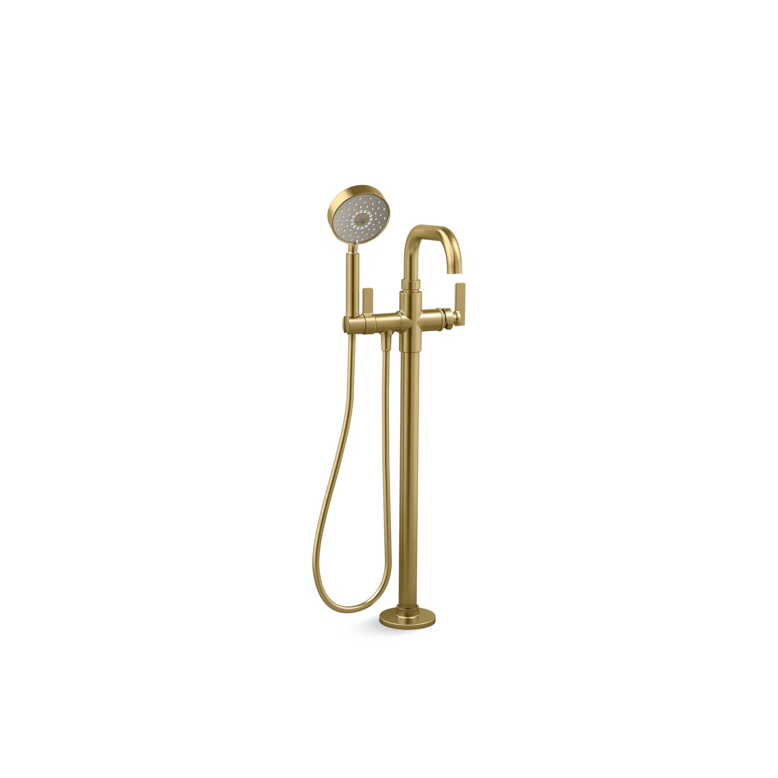Castia by Studio McGee Floor-Mount Bath Filler Trim with Handshower K-T35924-4-2MB | Wayfair North America