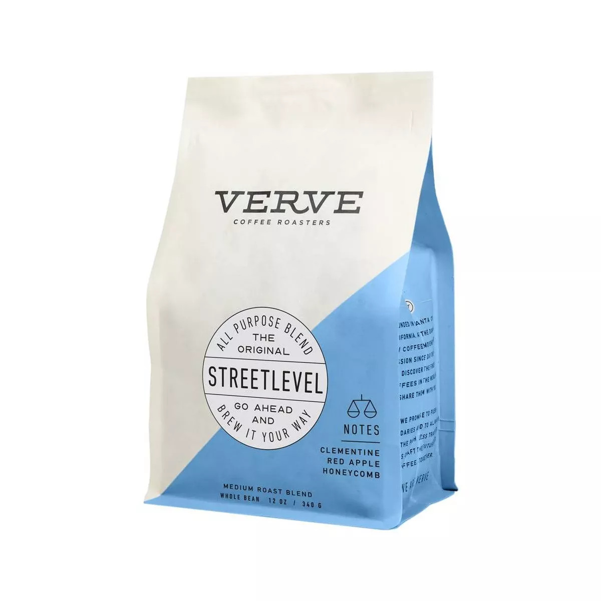Verve Street Level Whole Bean Espresso Roast Craft Coffee - 12oz | Target