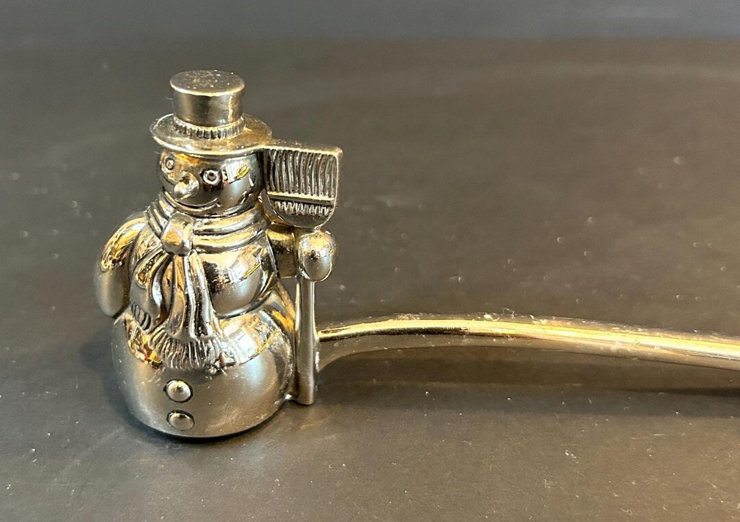Godinger Snowman Candle Snuffer – Vintage Silverplate Holiday Christmas Décor - Etsy | Etsy (US)
