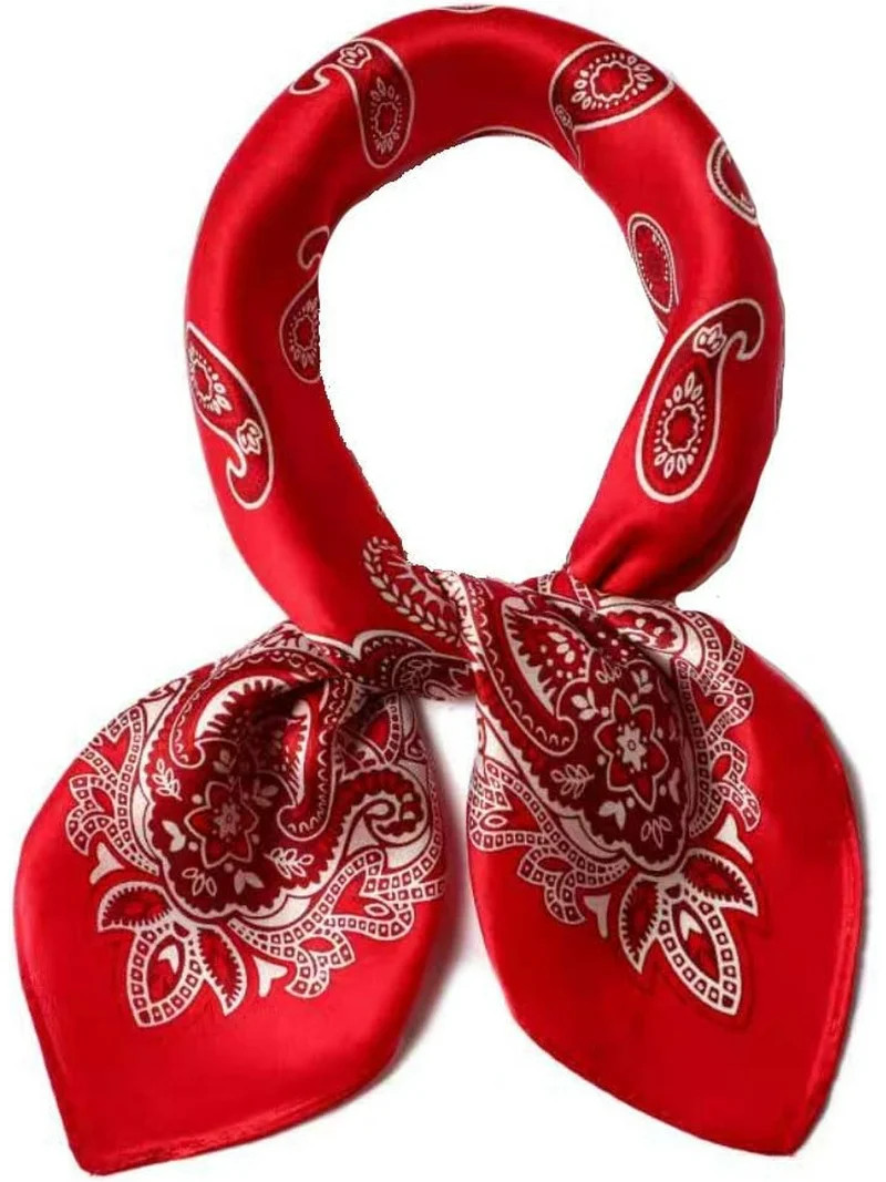 CHUNTIAN 100% Real Mulberry Silk Scarf -21'' x 21''- Lightweight Neckerchief –Women Men Small S... | Walmart (US)