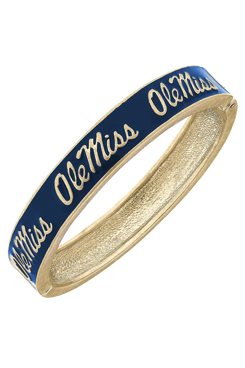 Ole Miss Rebels Enamel Logo Hinge Bangle | CANVAS