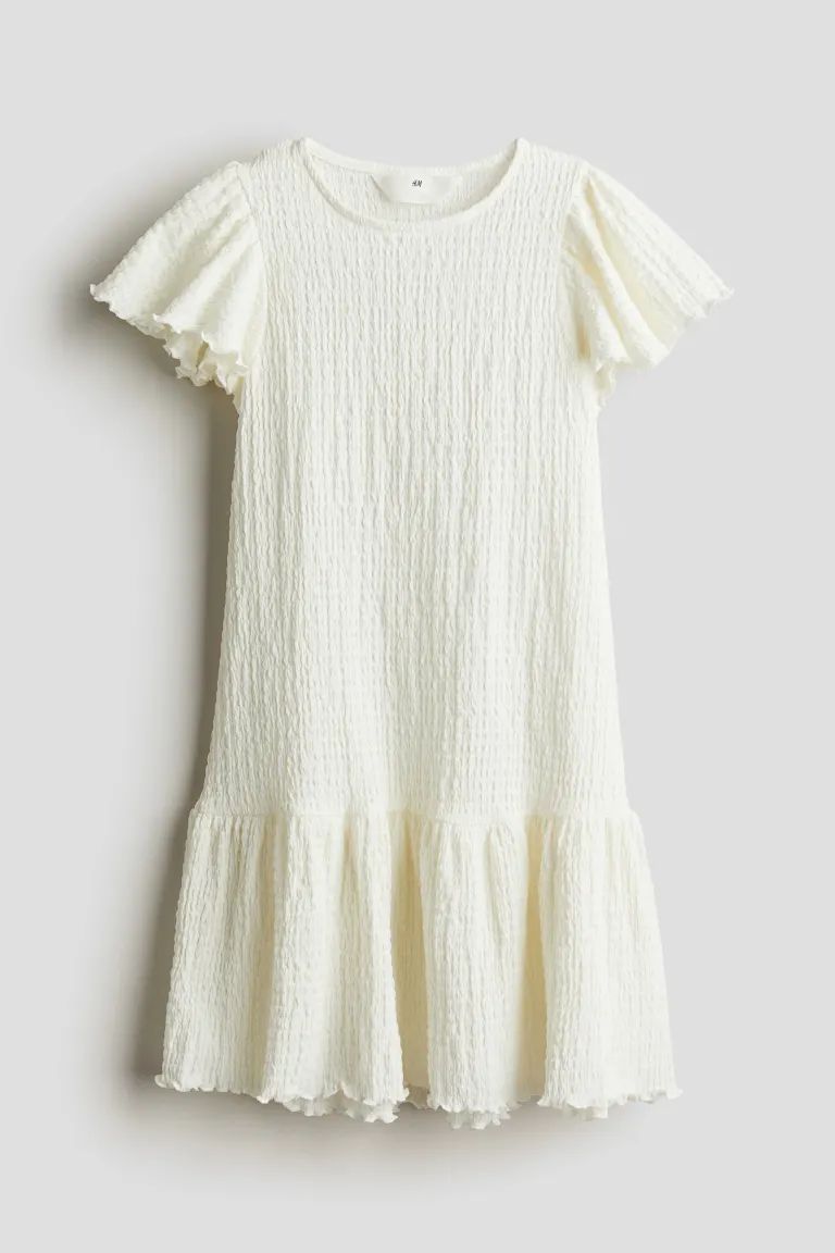 Flutter-sleeved Jersey Dress | H&M (US + CA)