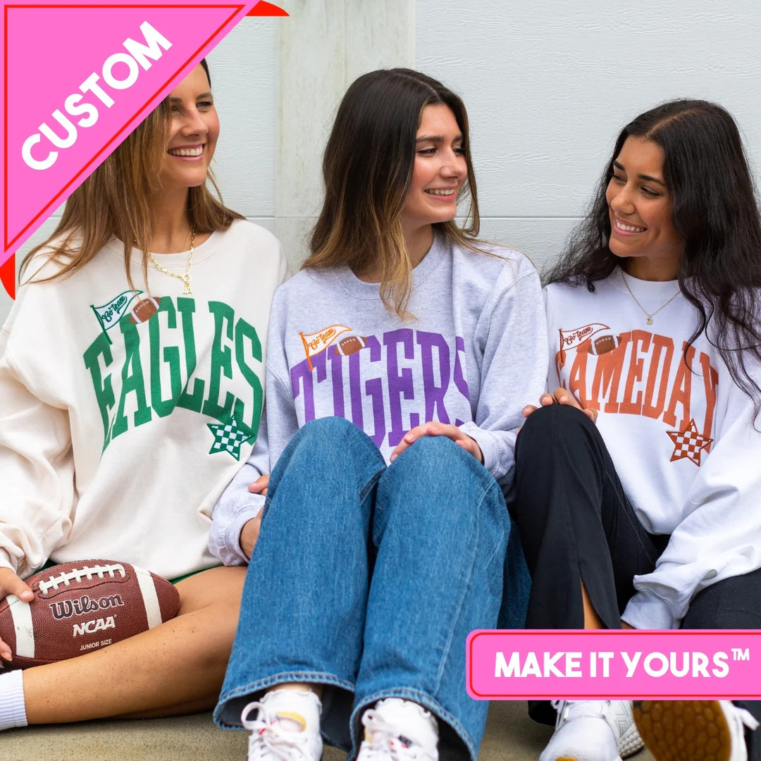 Make It Yours™ 'The Winning Team' Crewneck Sweatshirt | United Monograms