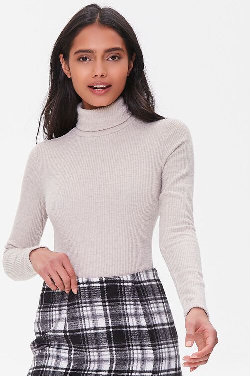 Ribbed Turtleneck Bodysuit | Forever 21 (US)