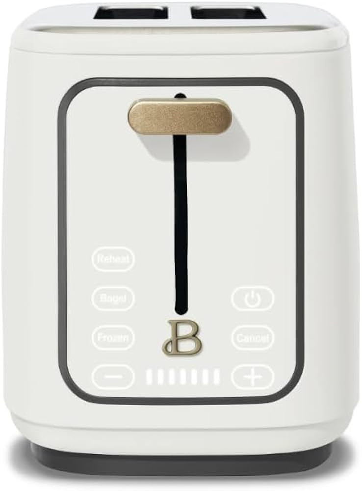 Drew Barrymore White Icing 2-Slice Toaster with Touch-Activated Display | Amazon (US)