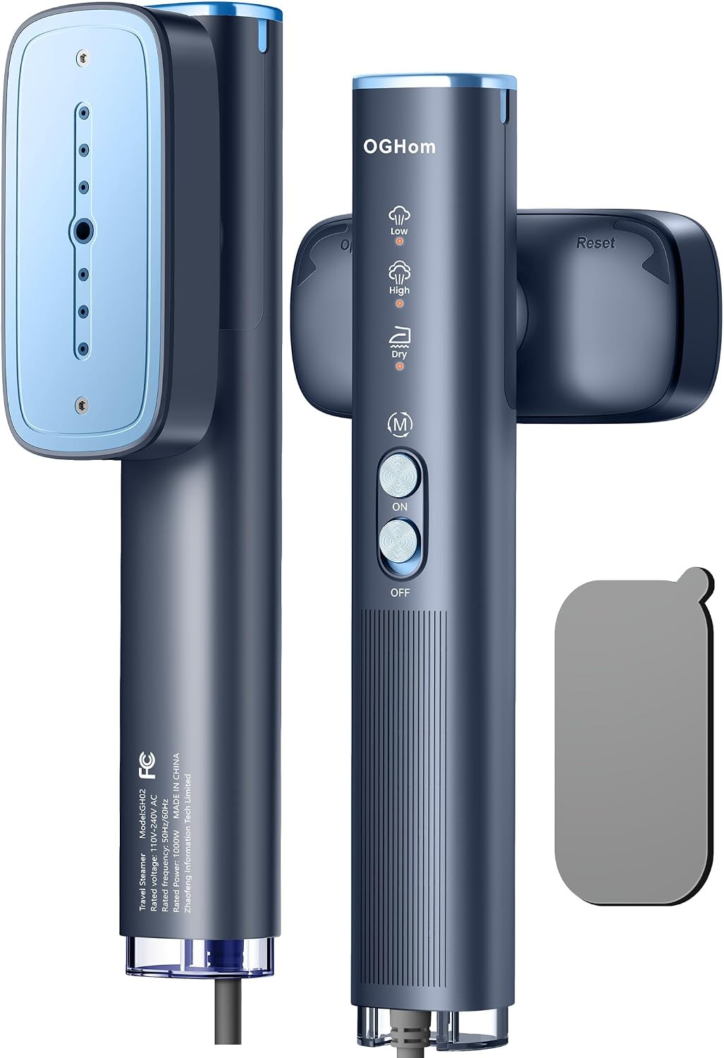 OGHom Steamer for Clothes, 110-240V Travel Steamer & Iron 2 in 1, 1000W Powerful Steam, Portable Handheld Garment Wrinkle Remover, 30s Fast Heat-Up with Dry& 2-Steam Control, for Global & Europe-Blue | Amazon (US)
