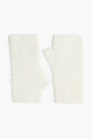 H & M - Fingerless Mittens - White | H&M (US + CA)