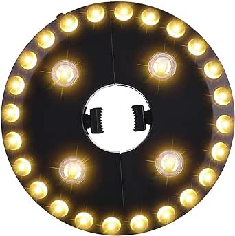 OYOCO Warm White Patio Umbrella Light 3 Brightness Modes Cordless 28 LED Lights at 200 lumens 4 x... | Amazon (US)