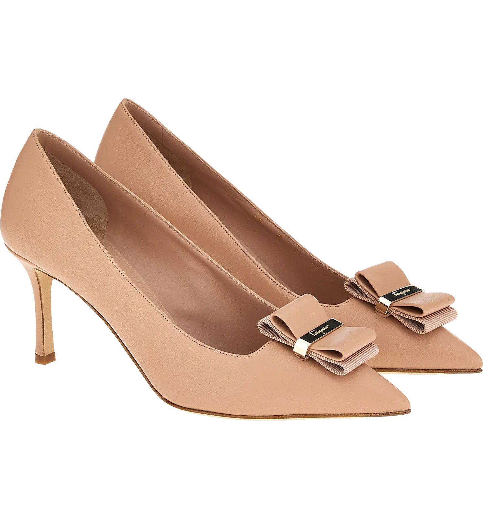 Salvatore Ferragamo Winnie Bow Pointed Toe Pump | Nordstrom | Nordstrom