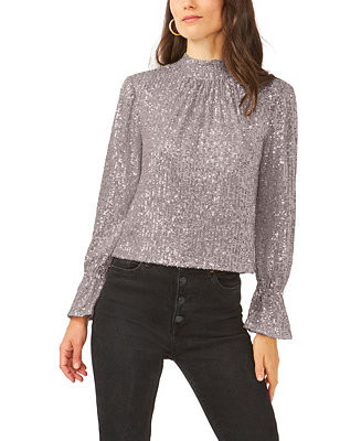1.STATE Women's Sequin Drape Back Top & Reviews - Tops - Women - Macy's | Macys (US)