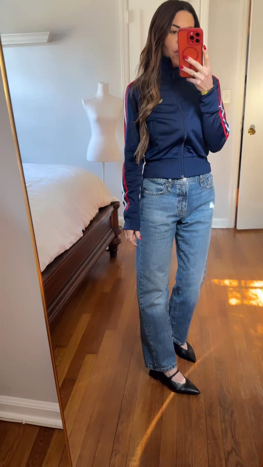 Xs jacket 
Xs tank
25/0 Zara jeans
Wish I went 1/2 size down on Mary Jane’s(read reviews) 

#LTKootd