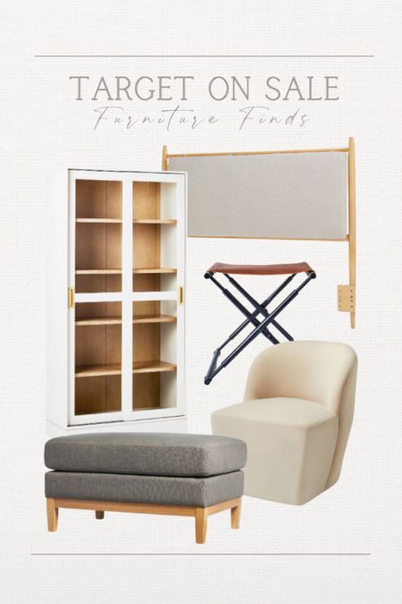 Favorite furniture finds ON SALE at Target 🎯 

Neutral furniture, accent chair, bench ottoman, headboard, cabinet, leather sling ottoman, living room furniture, bedroom furniture 

#LTKsalealert #LTKhome #LTKCyberweek