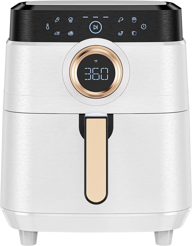 Air Fryer, Airfryer Oven Large Air Fryer 1700W 8-in-1 with Touch Screen Air Fryers Detachable Dis... | Amazon (US)