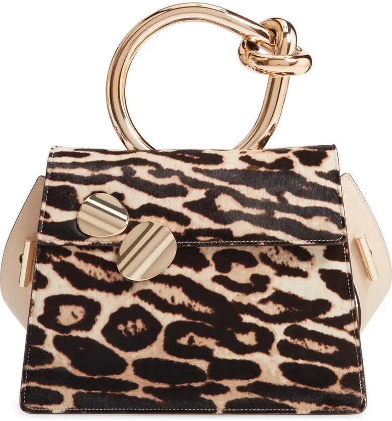 Brigitta Genuine Calf Hair Top Handle Satchel | Nordstrom