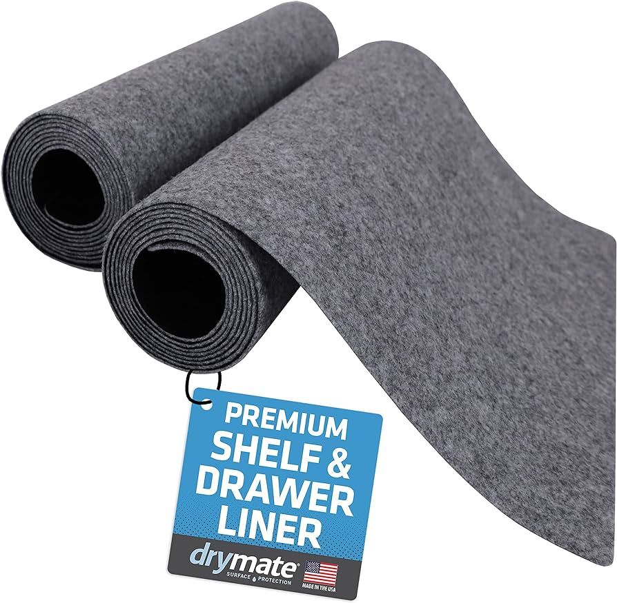 Drymate Premium Luxury Shelf & Drawer Liner, Thick Cushioned Fabric, Non-Adhesive, Absorbent, Wat... | Amazon (US)
