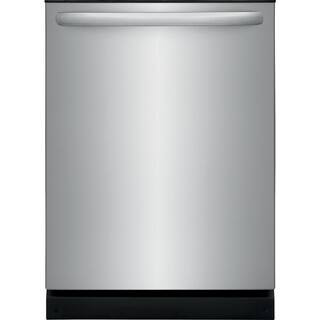 Frigidaire 24 in Top Control Built in Tall Tub Dishwasher with Plastic Tub in Stainless Steel wit... | The Home Depot