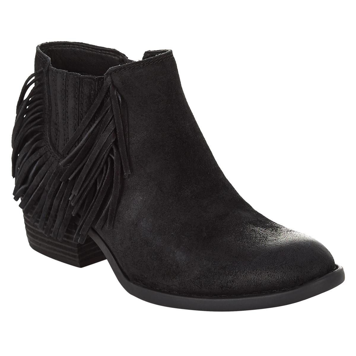 Born Danni Suede Fringe Bootie - 20085974 | HSN | HSN