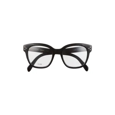 CELINE 51mm Round Reading Glasses in Black at Nordstrom | Nordstrom