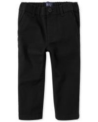 Baby And Toddler Boys Stretch Skinny Chino Pants - black | The Children's Place