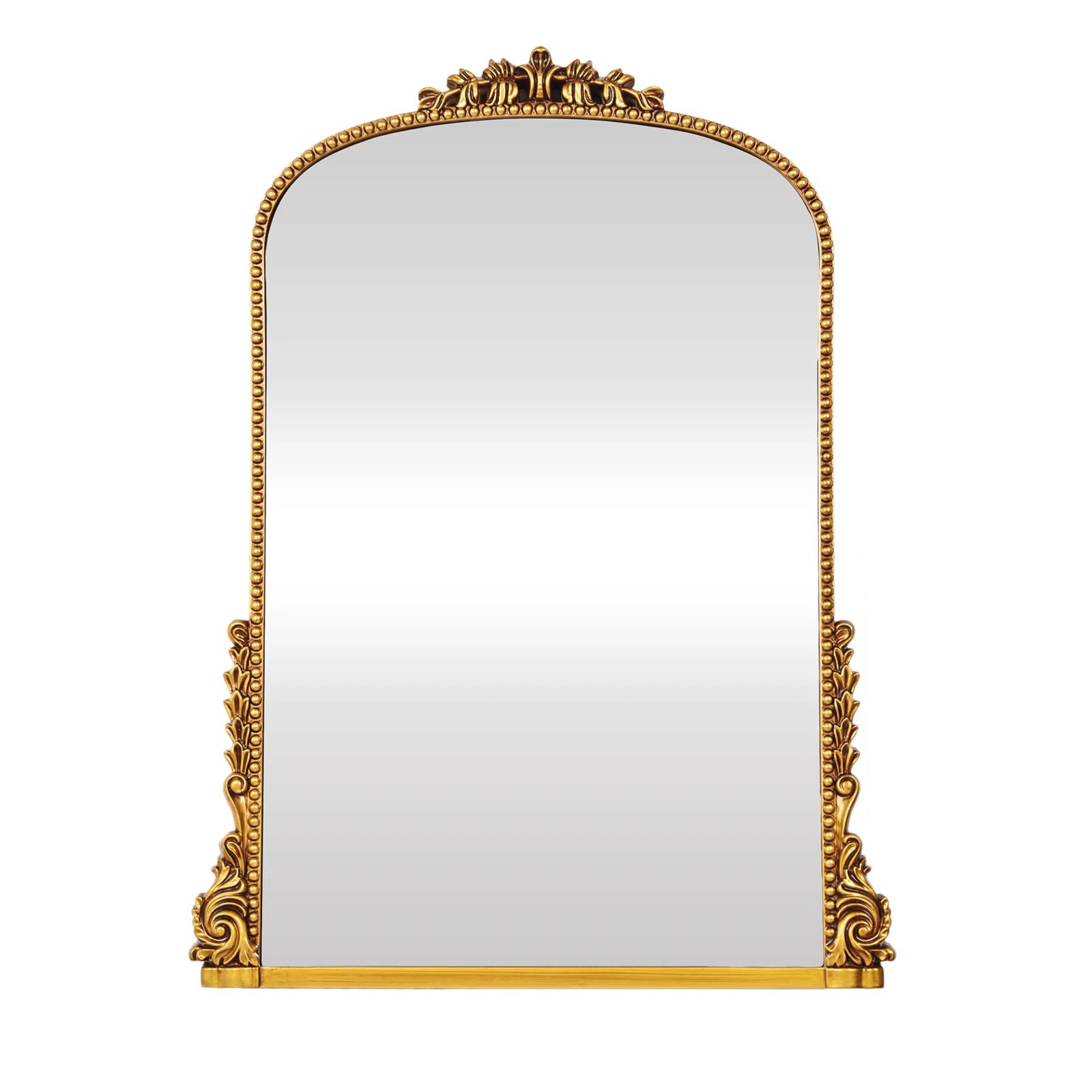 Euri Vintage Gold Arched Wall Mirror | Wayfair North America