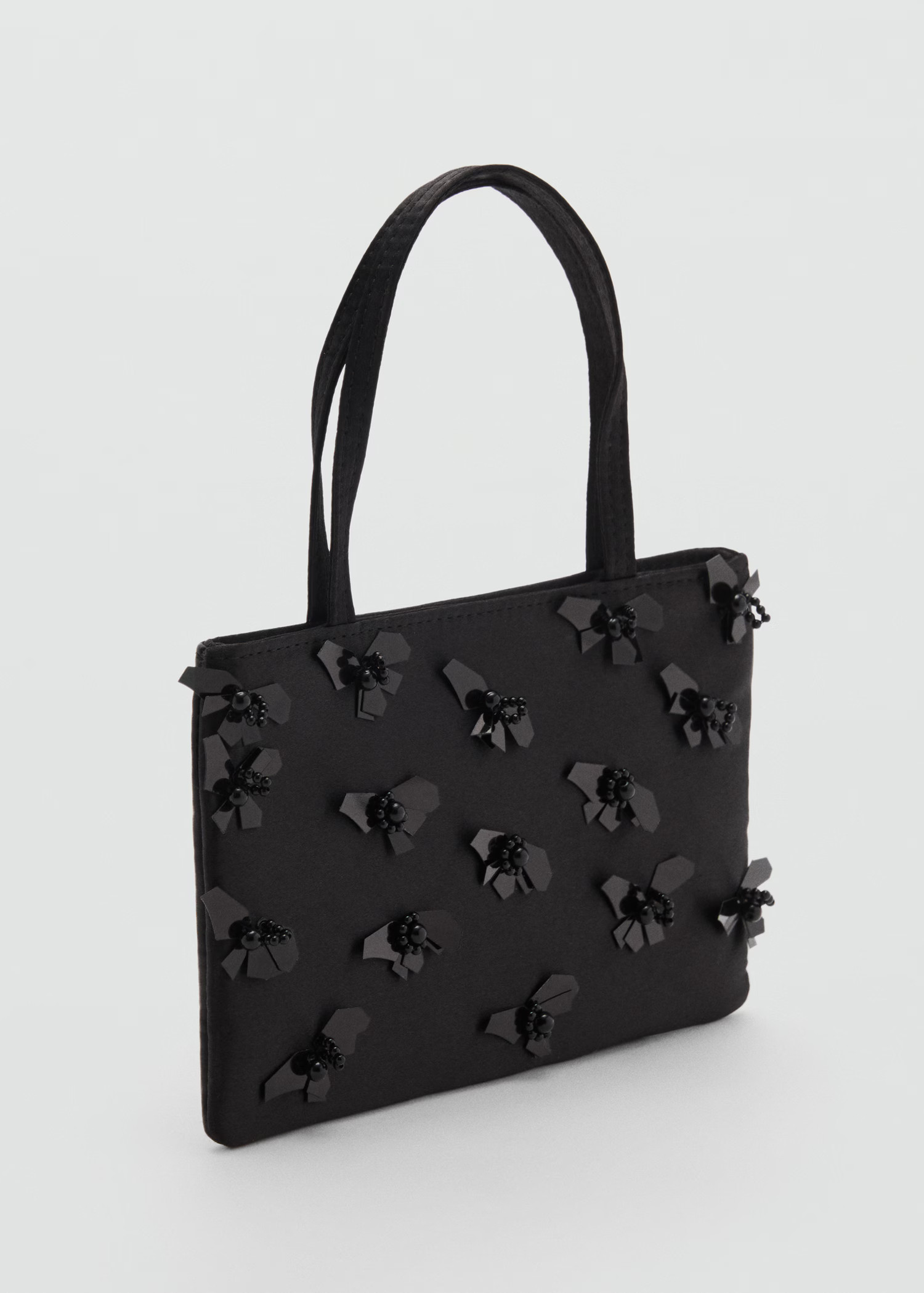 Handbag with flower appliqué - Women | MANGO USA | Mango (US/MX/AU)