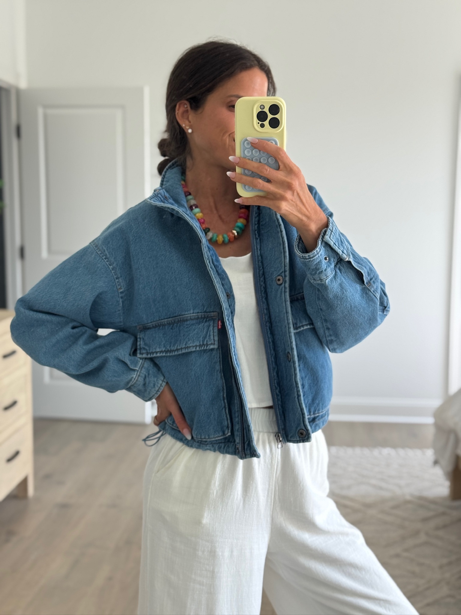 The cutest denim jacket for spring

#LTKSeasonal #LTKmomlife #LTKootd