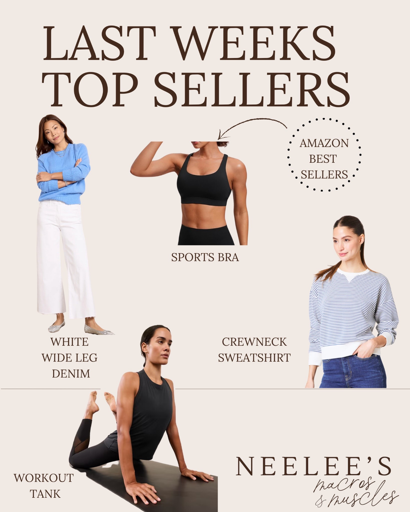 Weekly Best Sellers

#LTKSaleAlert #LTKActive #LTKFindsUnder50