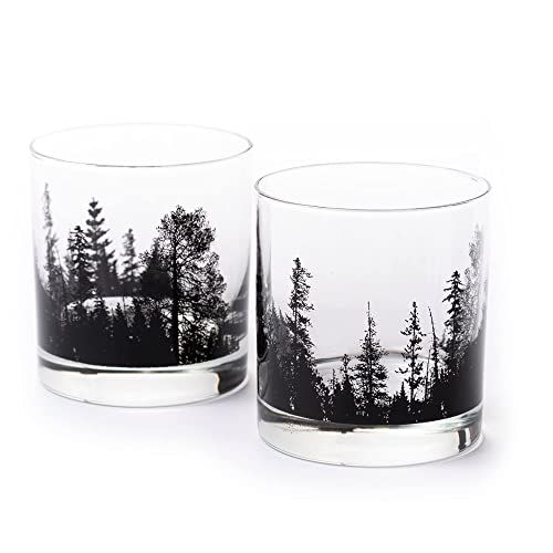 Black Lantern Whiskey Glasses – Cocktail Glasses and Glassware Sets, Old Fashioned Rocks Glass ... | Amazon (US)