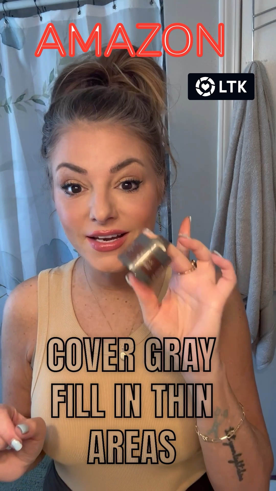 Amazon Beauty Hack! Gray Cover Powder! #amazon 

#LTKOver40 #LTKBeauty #LTKU
