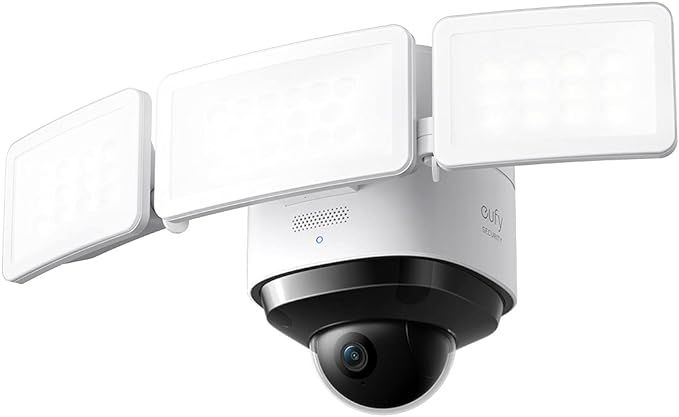 eufy Security Floodlight Cam S330, 360-Degree Pan & Tilt Coverage, 2K Full HD, 3,000 Lumens, Smar... | Amazon (US)
