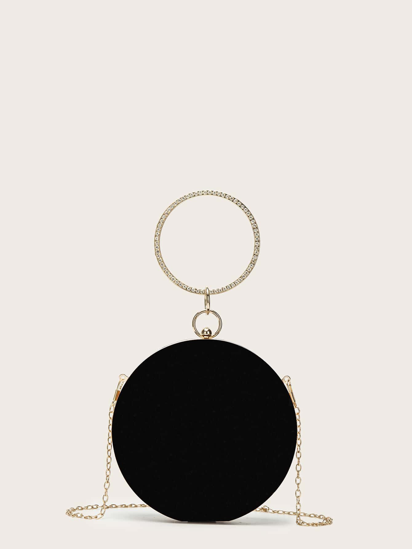Mini Rhinestone Decor Circle Bag | SHEIN