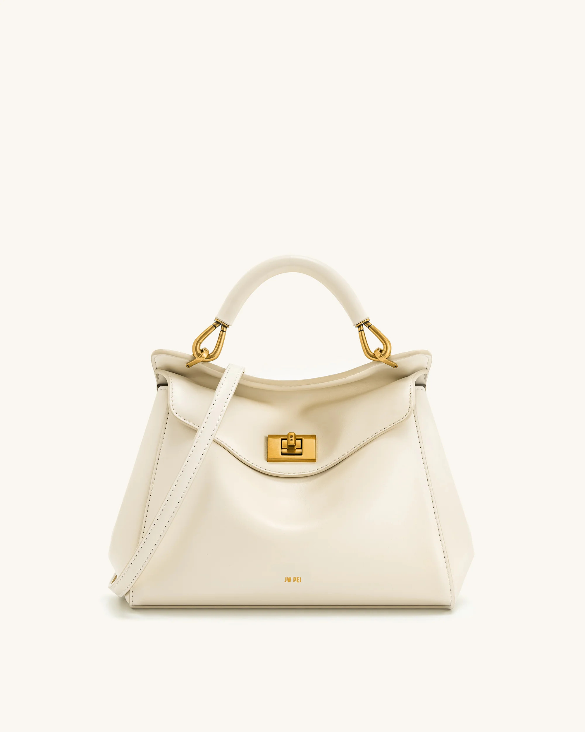Lucia Classic Top Handbag - White | JW PEI US