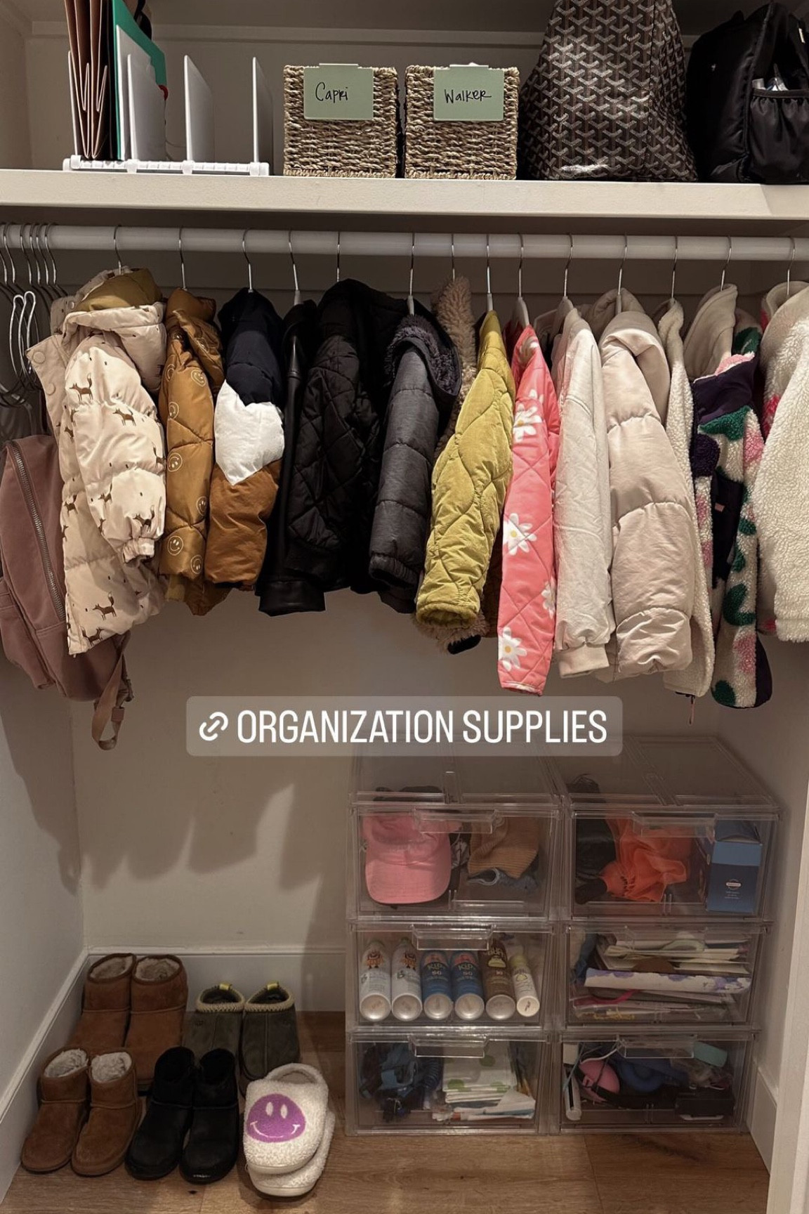 Coat closet organization #organization

#LTKhome