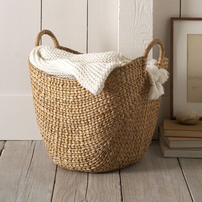 Large Curved Basket w/ Handles | West Elm (US)