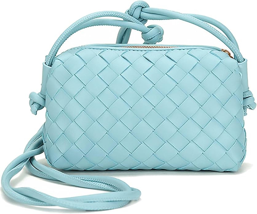 ZEDIUH Woven Crossbody Shoulderbag, Small Vegan Leather Purse | Amazon (US)