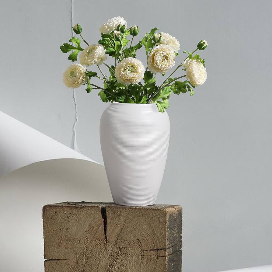 Kokrose Large Ceramic Table Vase,11.8 Inch Terracotta Vases for Decor, Fireplace Mantel Decor Vas... | Amazon (US)