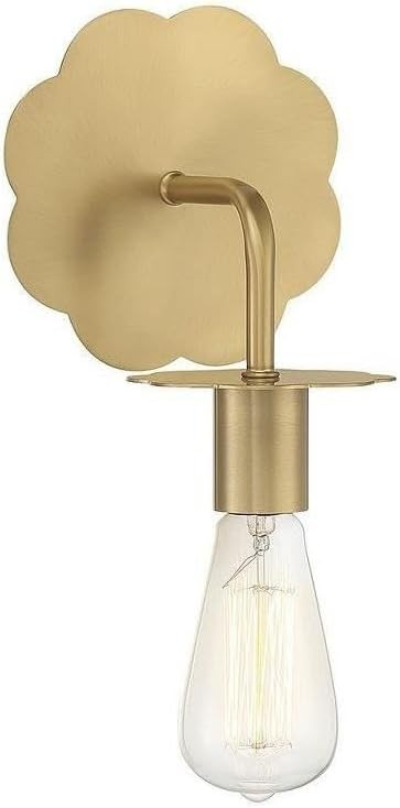 Savoy House 1 Light Wall Sconce-8.25 Inches Tall and 6.25 Inches Wide-Natural Brass Finish | Amazon (US)