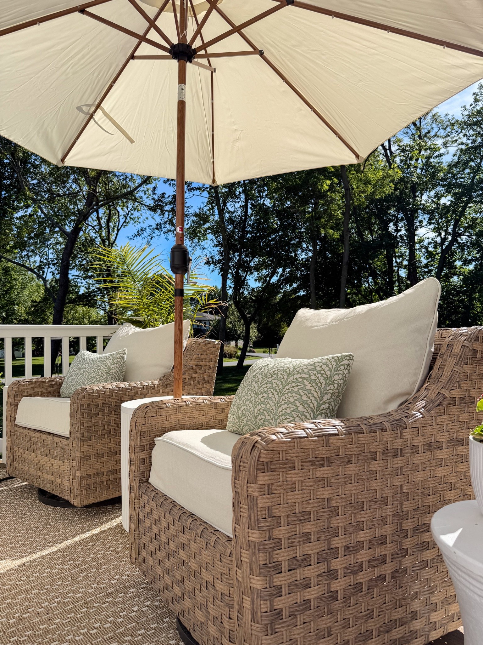 Patio furniture, outdoor patio ideas, wicker patio chairs, outdoor lounge chairs, swivel patio chairs, neutral outdoor decor, cozy patio setup, backyard patio inspiration, outdoor entertaining, deck decorating ideas, outdoor seating area, patio refresh, outdoor living space, woven patio furniture, patio umbrella, outdoor rug, summer patio decor, backyard oasis, affordable outdoor furniture, neutral patio furniture, deck styling, outdoor hosting ideas, patio season, outdoor decor finds, wicker outdoor chairs

#LTKHome #LTKSeasonal #LTKSaleAlert