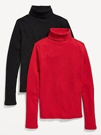 Long-Sleeve Rib-Knit Turtleneck Top 2-Pack for Women | Old Navy (US)