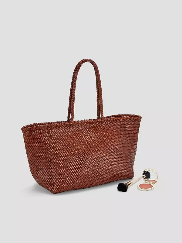 Ellyla Amora Large East West Woven Tote - Beige | Very (UK)