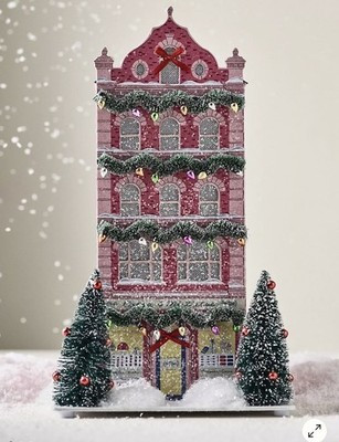 Anthropologie Emily Taylor Holiday Village House Cocoa Shop Christmas New | eBay US