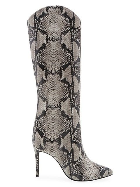 Maryana Knee-High Snakeskin-Embossed Leather Boots | Saks Fifth Avenue