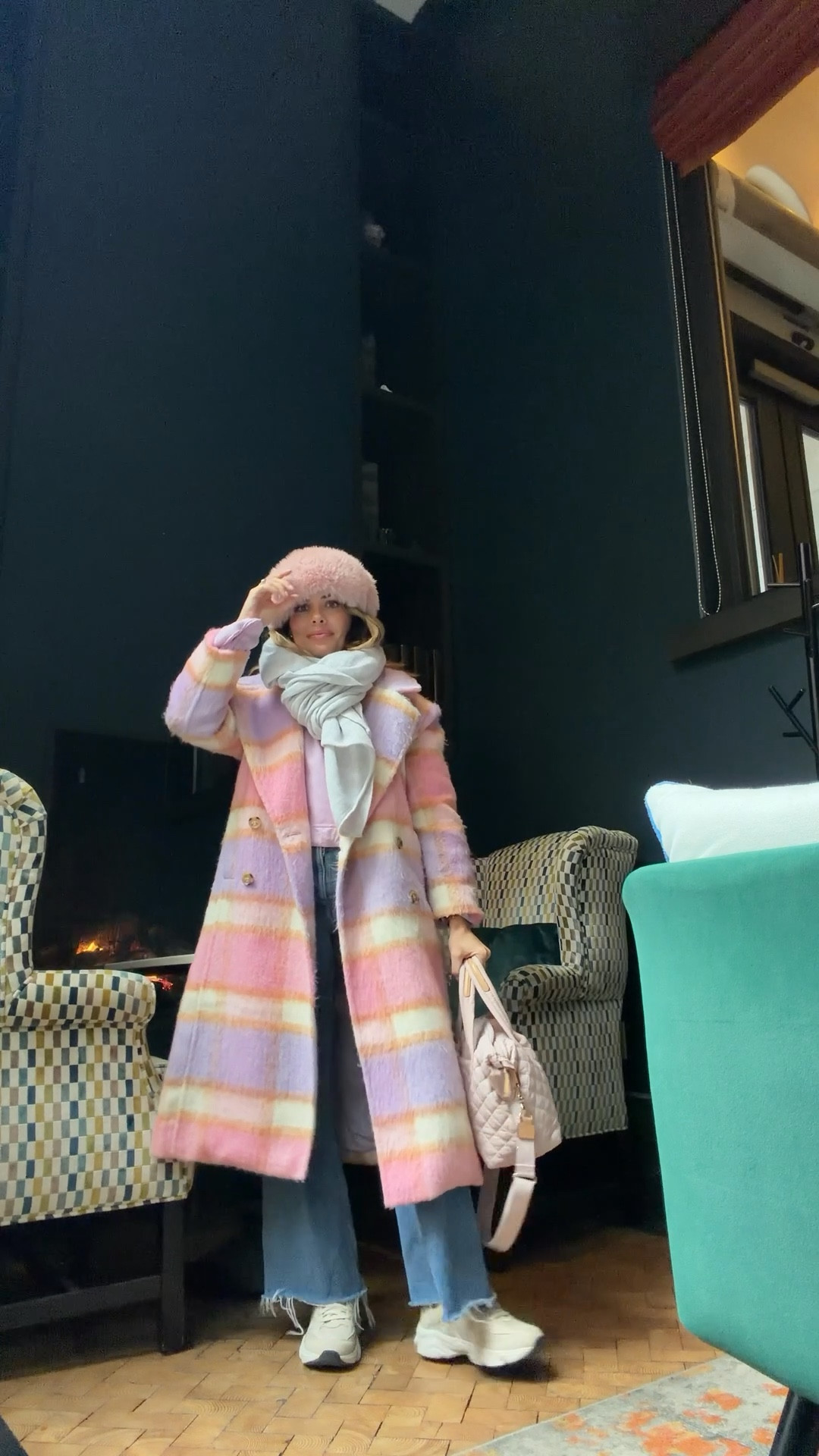 Warm winter outfit! Wearing an xsmall sweatshirt & a petite xsmall coat 

#LTKCyberWeek #LTKHoliday #LTKFindsUnder100