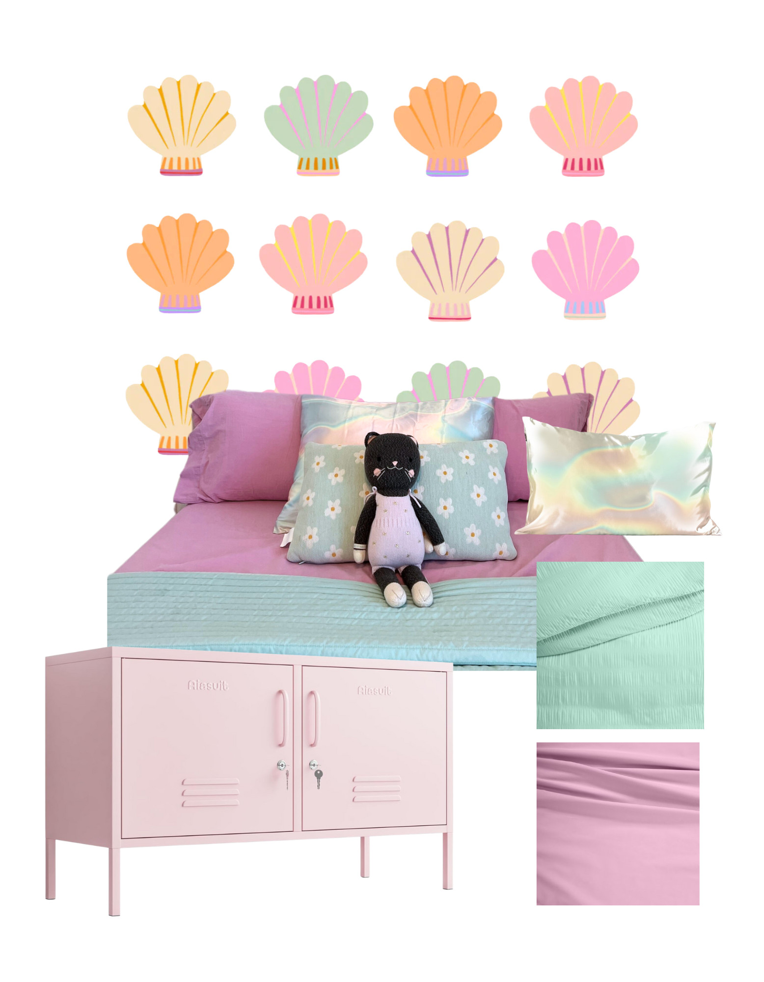 Soleil's big girl room! She requested a mermaid room ofc  

 #LTKHome #LTKKids #LTKFamily