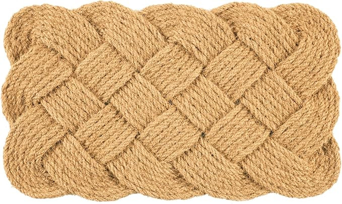 Handmade Handwoven Coir Doormat - Knot-ical, 24"x36" | Amazon (US)