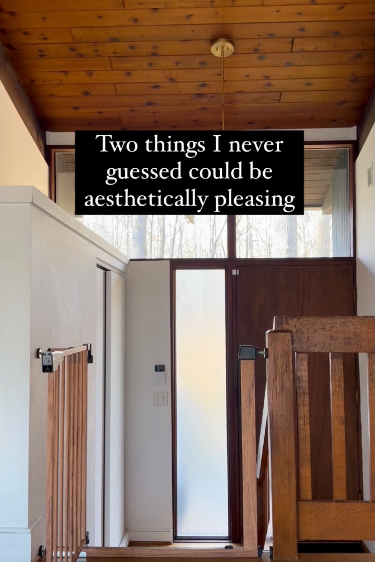 Wood tones for the win!! This mid-century house of ours has its fair share of wood, so when it came to installing a baby gate (something that will be up for at couple of years!) I was on a mission to find something that would blend in with the stairs. To my surprise, mission accomplished and it wasn’t an arm and a leg (a true win in my 📕) 

The stair lights, they were a MUST after I about killed myself one night. Yeah we could have gone with white to blend in, but they all just looked so cheap. I love the walnut tone these ones have that work with all the wood around them. Oh, and they’re rechargeable 🎉

#LTKbaby #LTKhome #LTKkids