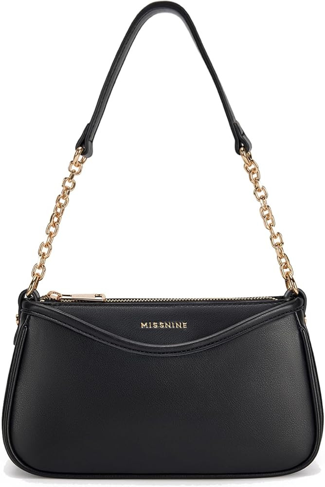Missnine Shoulder Bag for Women Small Purse Trendy Clutch Hobo Bag Vegan Leather Mini Handbag wit... | Amazon (US)